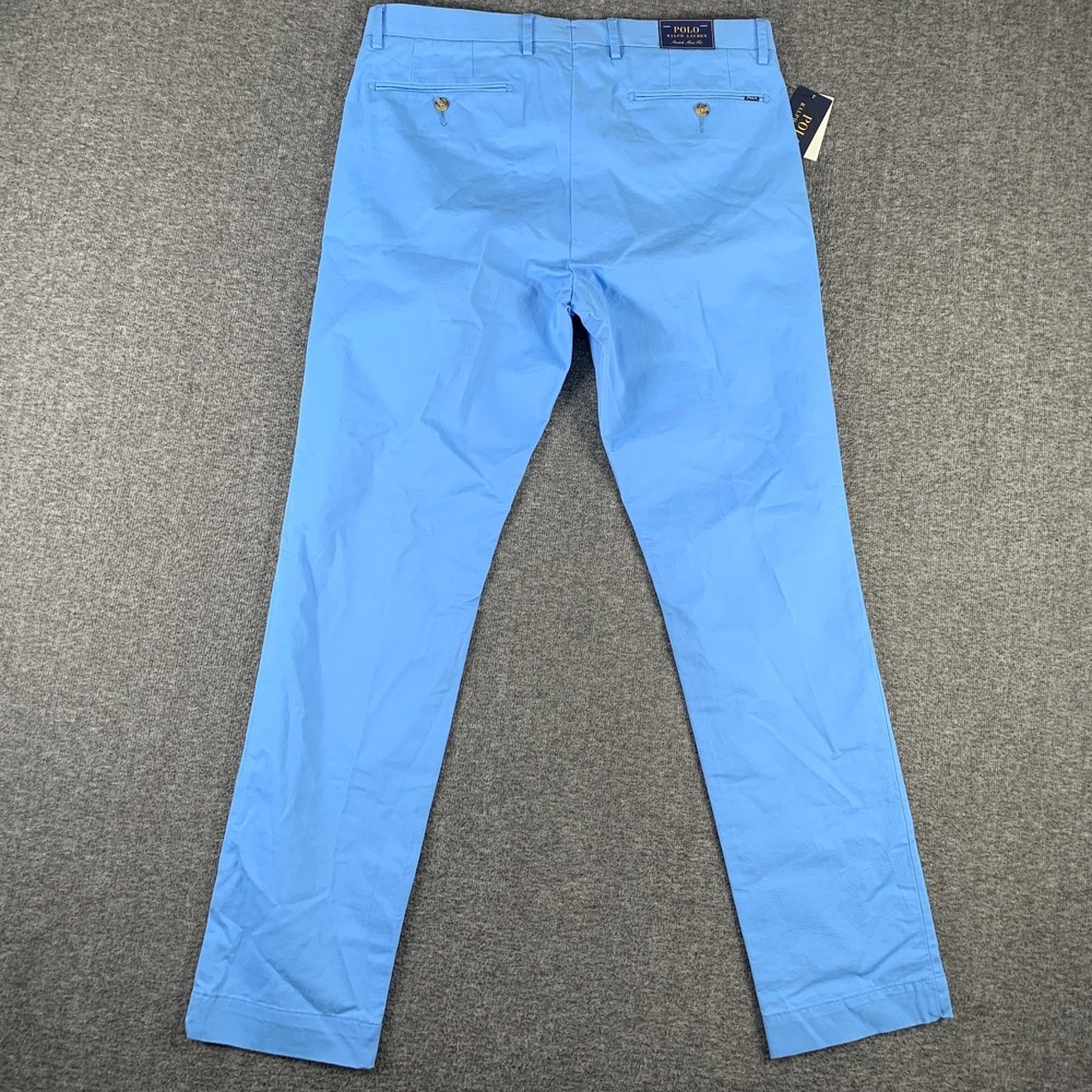 Polo Ralph Lauren Chino Pants Men 32x31 Stretch Slim Fit Trousers NEW - Picture 11 of 13
